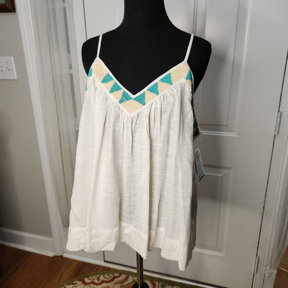 NWT Lucky Brand Flowy American Southwest Cami ‎ Size XXL